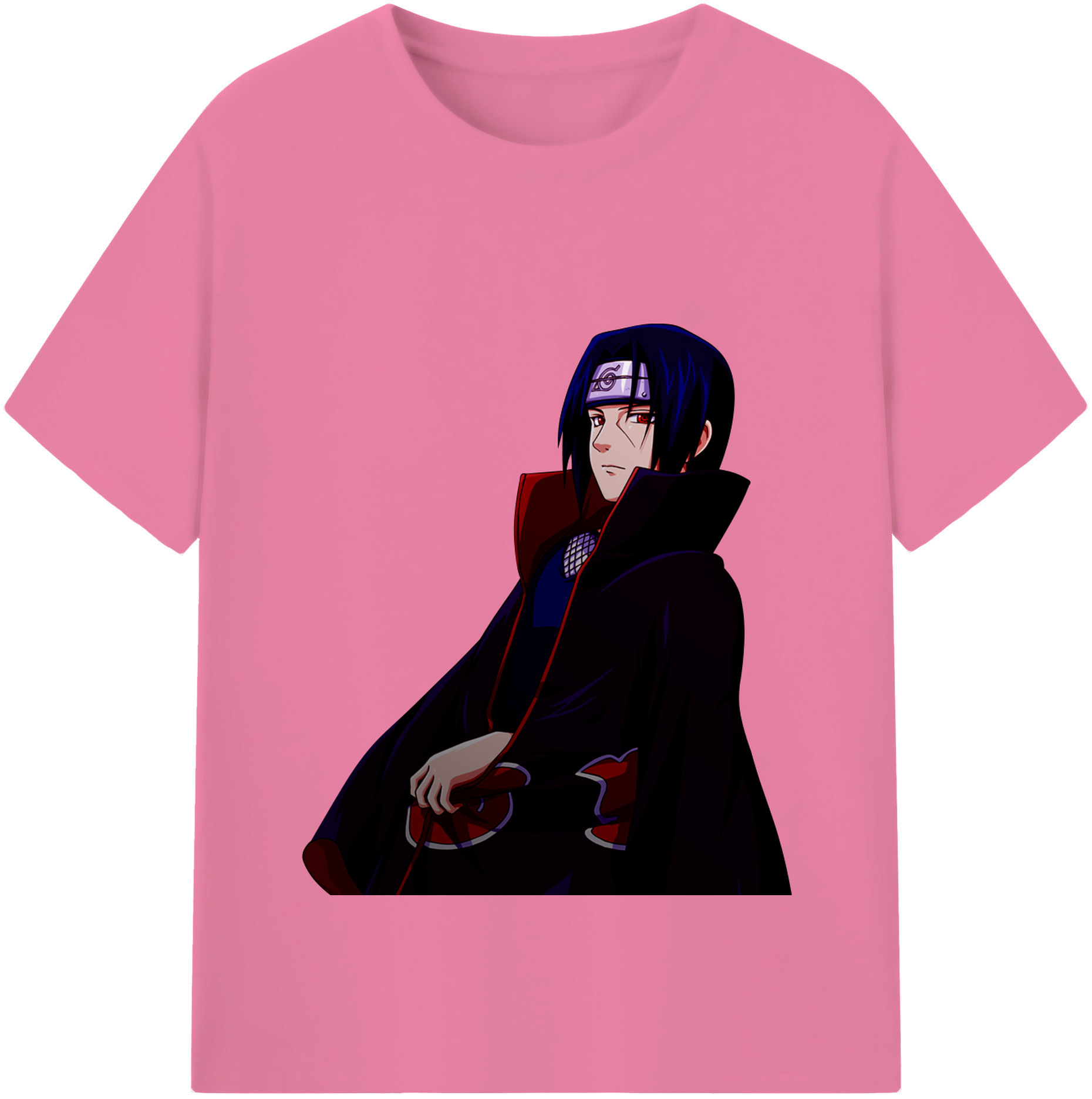 （画像用） NARUTO -ナルト- うちは イタチ Uchiha Itachi 綿100％半袖Tシャツ（フロントプリント）
